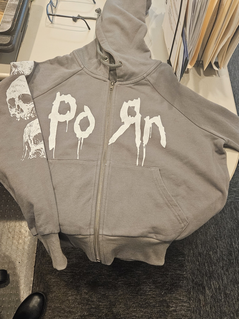 Dolls Kill Porn Zip Up Hoodie.